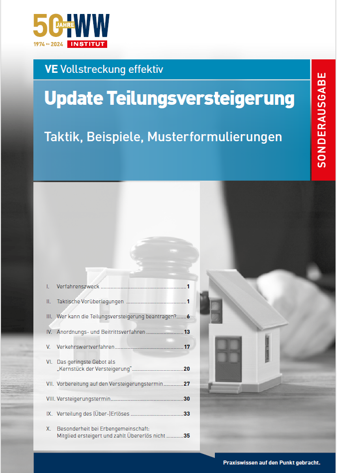 Sonderausgabe „Update Teilungsversteigerung